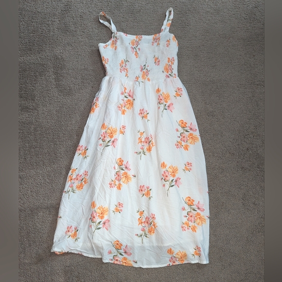 Floral Print Mid Length Summer Dress - Picture 1 of 3